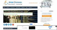 Desktop Screenshot of amanoverseas.com