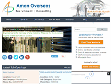 Tablet Screenshot of amanoverseas.com